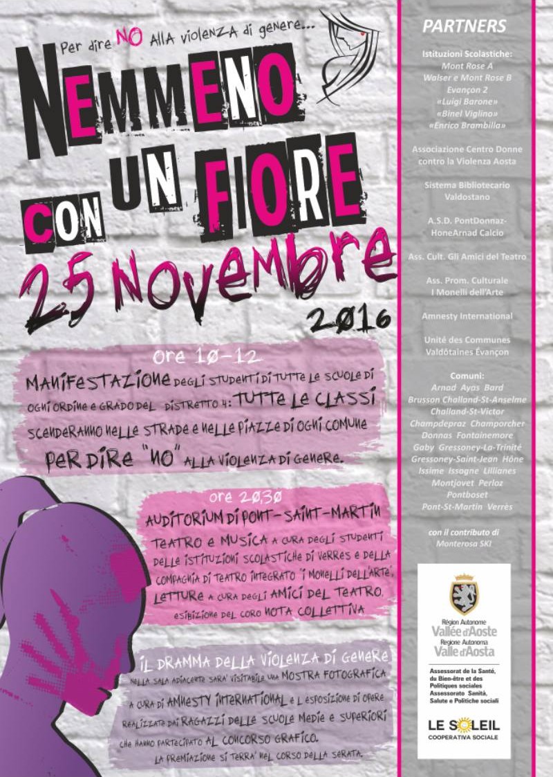 nemmeno con un fiore